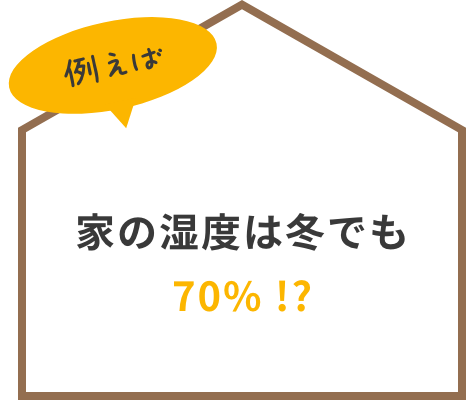 家の湿度は冬でも70%!?